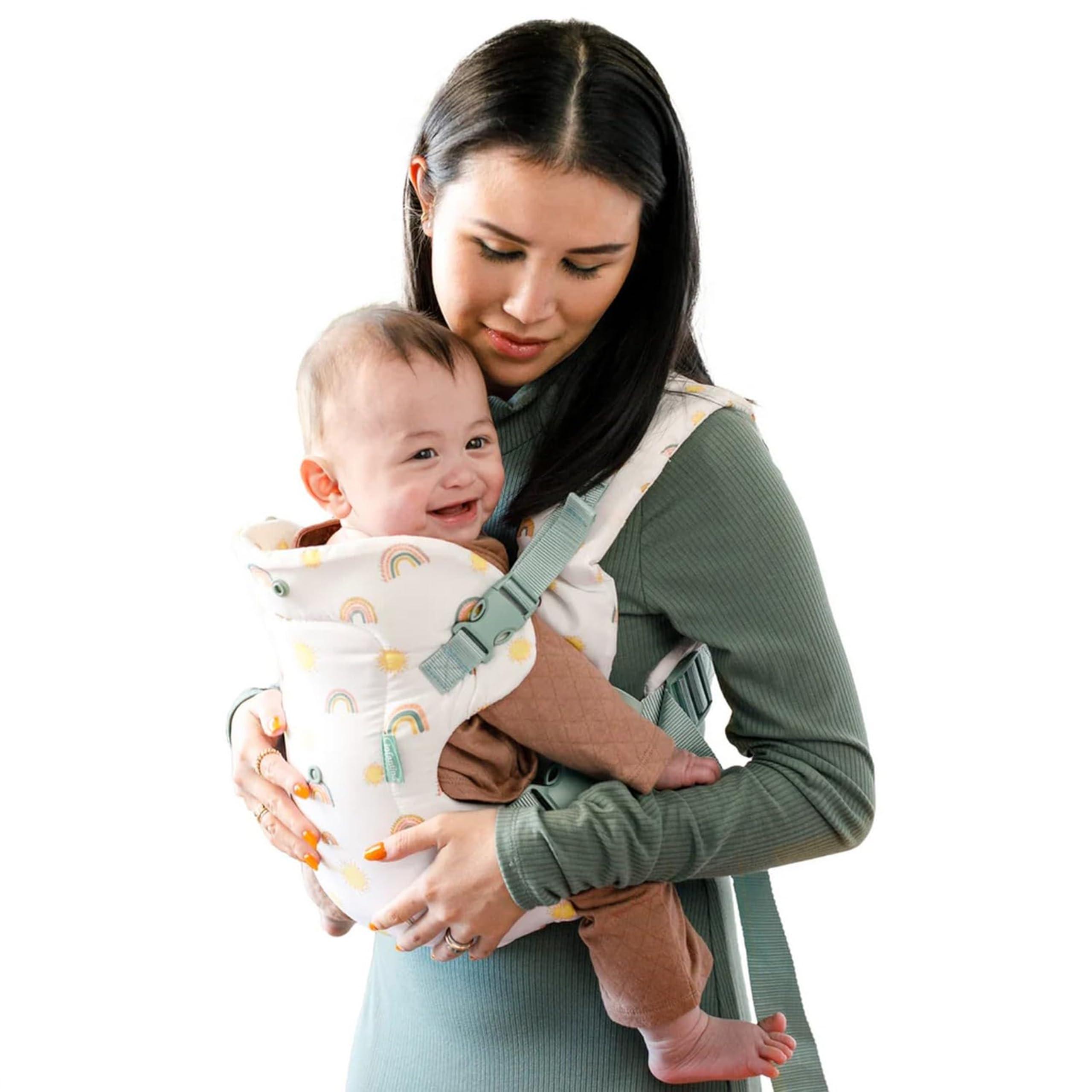Infantino Infantino Flip Advanced 4-in-1 Carrier - Ergonomic, Convertible, face-in and face-Out Front and Back Carry for Newborns and Older Babies 8-32 lbs, Rainbow