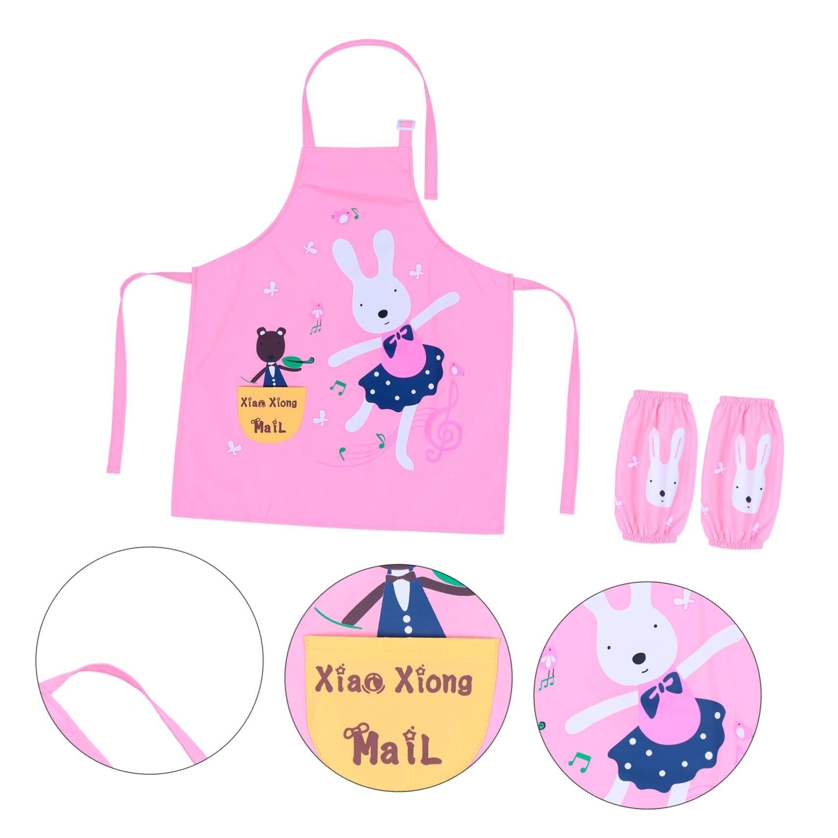 Hemoton Hemoton 1 Set Apron Aprons for Cleaning Apron Arm Sleeves for Chef Apron Art Smock Aprons Painting Smock Mirror Painting Apron Polyester