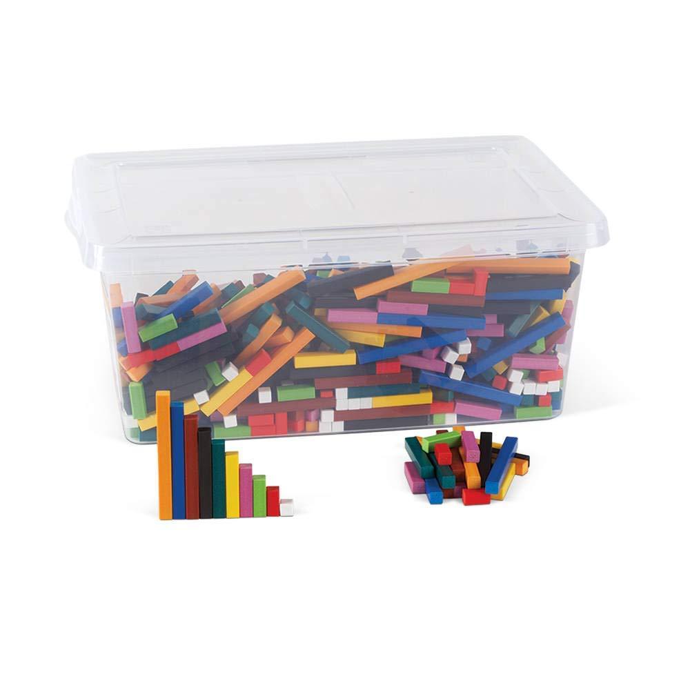 hand2mind hand2mind Foam Cuisenaire Rods Classroom Set, Fraction Bars, Montessori Number Rods, Counting Blocks, Math Manipulatives, Math Teacher Supplies, Kindergarten Homeschool Supplies (15 Sets of 74)