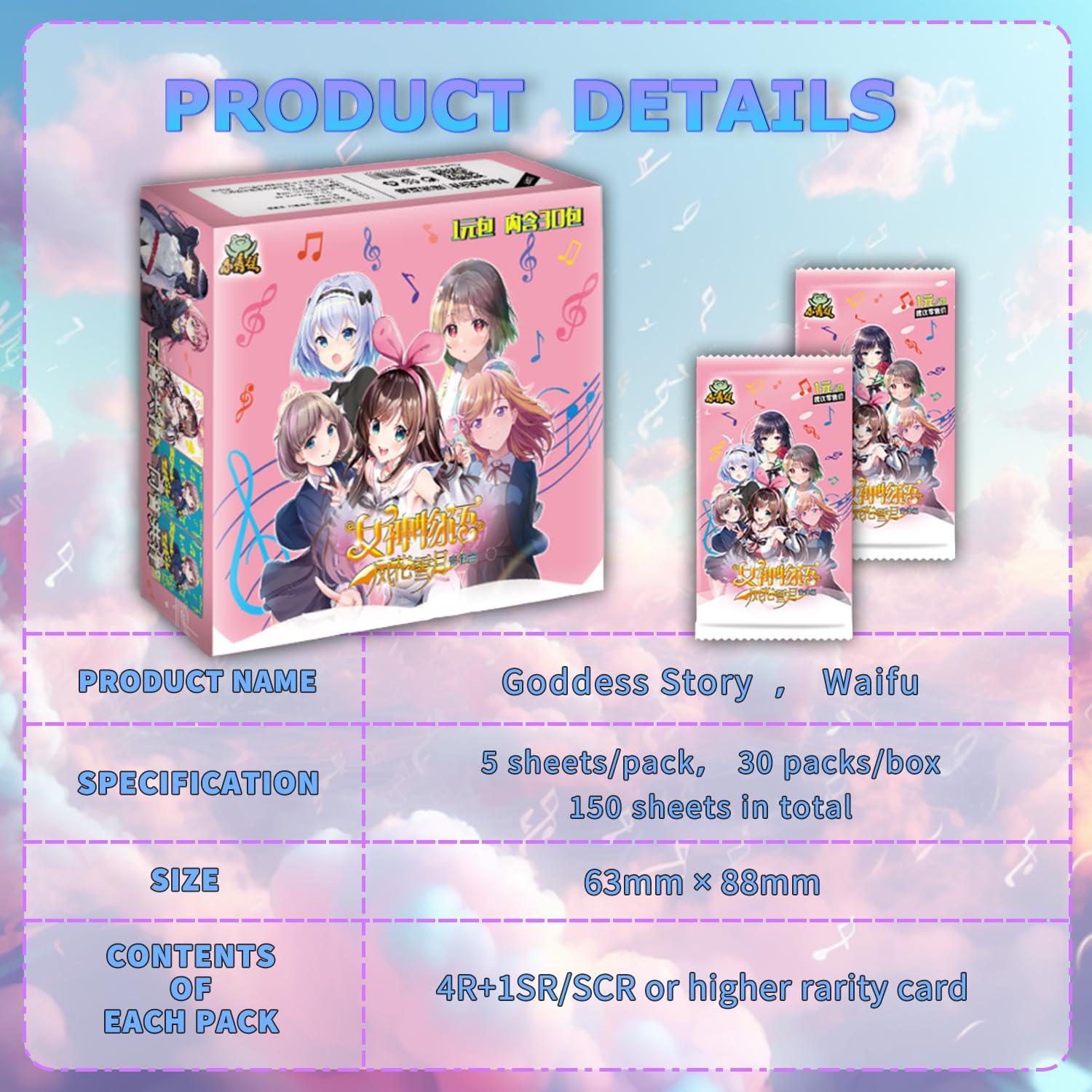 KUPAIDE KUPAIDE Booster Box - Goddess Story Waifu Card - Classic Style Goddess Story Series Playing Collection Card (ns1-5)