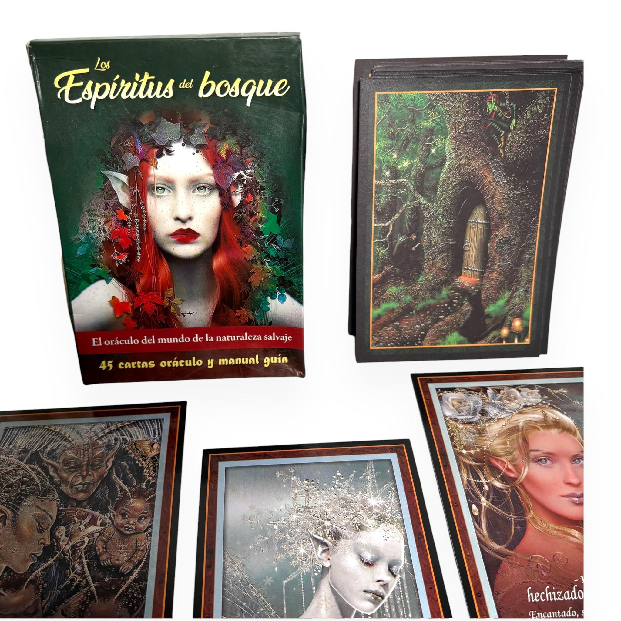 Zoeartcrafts Cartas Orculo Espiritus del Bosque, Mundo de la naturaleza salvaje - Orculo en espaol