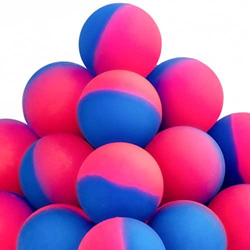 Entervending Entervending Bouncy Balls - Rubber Balls for Kids - Blue and Red ICY Bounce Balls - 50 Pcs Large Bouncy Ball 45 mm - Super Ball Vending Machine Toys - Bouncing Balls Party Favors