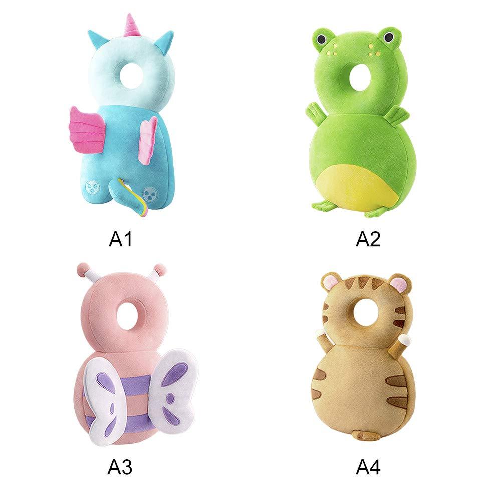 PerGar Baby Head Protector, Baby Head Protector Cushion Toddler, Adjustable Baby Head Protection Backpack, Baby Safety Headguard, Backpack Wear Safety Pad for Crawling and Walking(Angel)