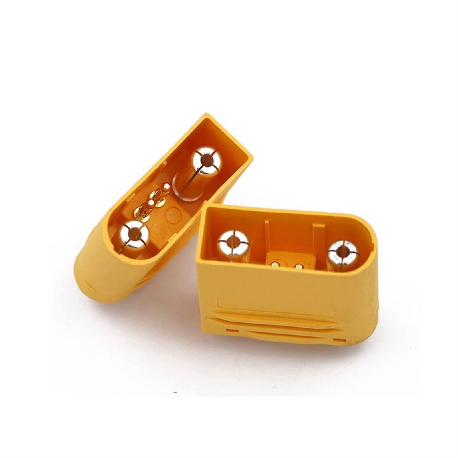 DKNTZO XT120 (2+2) 60A Large Current Lipo Battery Connector Male Female Sheathed Plug with Signal Pin for RC UAV FPV Drone (Color : 5 Pairs)