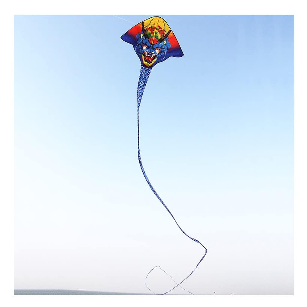 XLTTY Kites Large Chinese Dragon Kite,Extremely Easy to Fly Kite,Easy to AssembleBest Kite for Beginnerfor The Beach/Kite Party/Field/Park (Size : 40m+400m line)