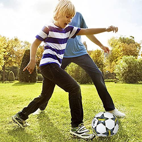 Dakapal Dakapal Kids Soccer Ball Size 3, Premium TPU Soccer Ball for Kids Toddlers Age 3-8 Creative Funny Indoor Outdoor Sport Balls Games Toys(deflated)