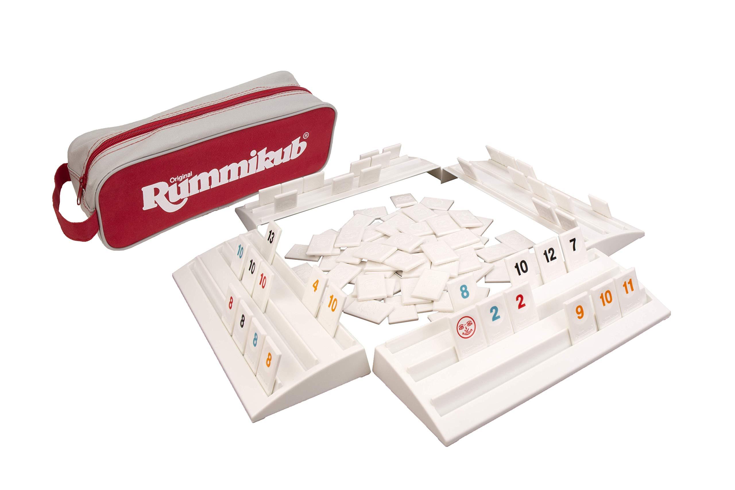 Pressman Rummikub - The Complete Original Game With Full-Size Racks and Tiles in a Durable Canvas Storage/Travel Case by Pressman - Amazon Exclusive