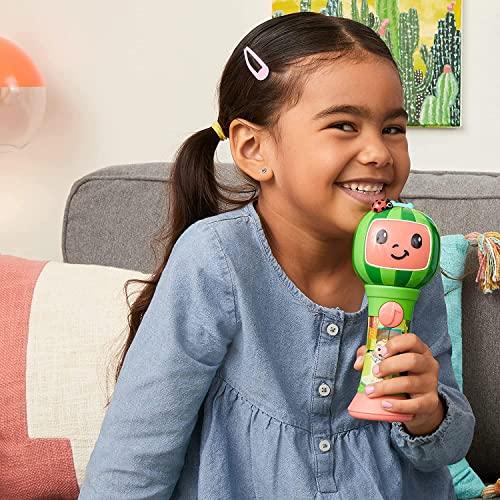 CoComelon First Act Discovery CoComelon Musical Sing-Along Microphone Plays Clips of The Thank You Song - Musical Instruments for Kids, Toddlers, and Preschoolers
