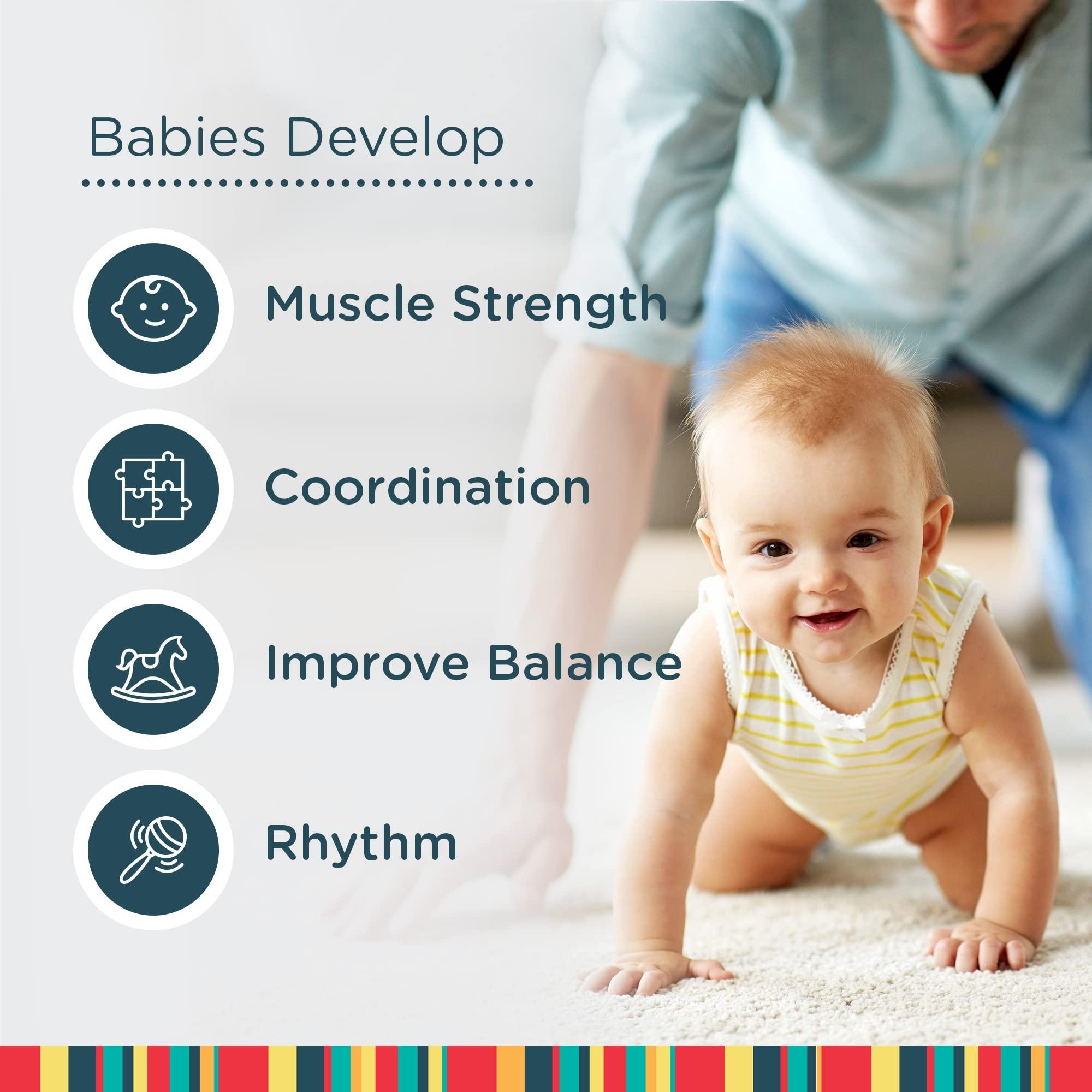 Jolly Jumper Jolly Jumper *Elite* Safari Print Saddle - The Original Jolly Jumper with Stand. Trusted by Parents to Provide Fun for Babies and to Create Cherished Memories for Families for Over 75 Years.