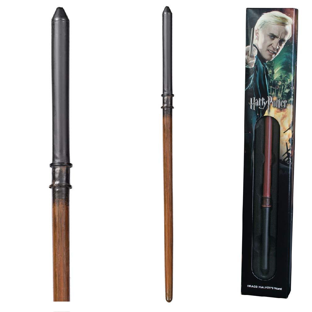 The Noble Collection The Noble Collection - Draco Malfoy Wand in A Standard Windowed Box - 13in (34cm) Wizarding World Wand - Harry Potter Film Set Movie Props Wands