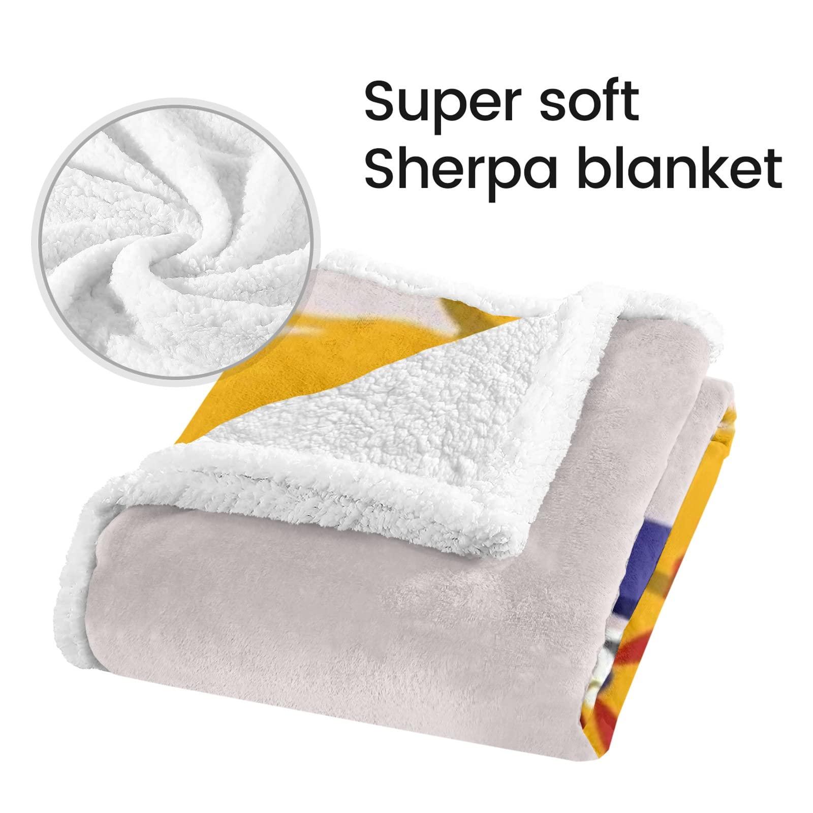 NZOOHY Golden King Crown Personalized Sherpa Baby Blankets for Boys Girls,Soft Newborn Naps Custom Name Blanket for Shower Gift 50x60 in