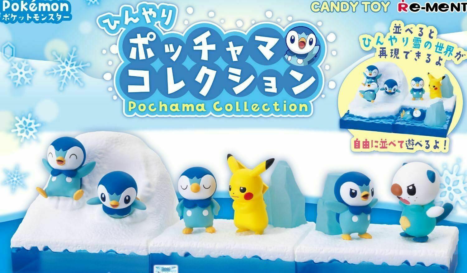 Re-Ment Re-Ment Pokemon Piplup on Ice Miniature Figures (Piplup & Oshawott)