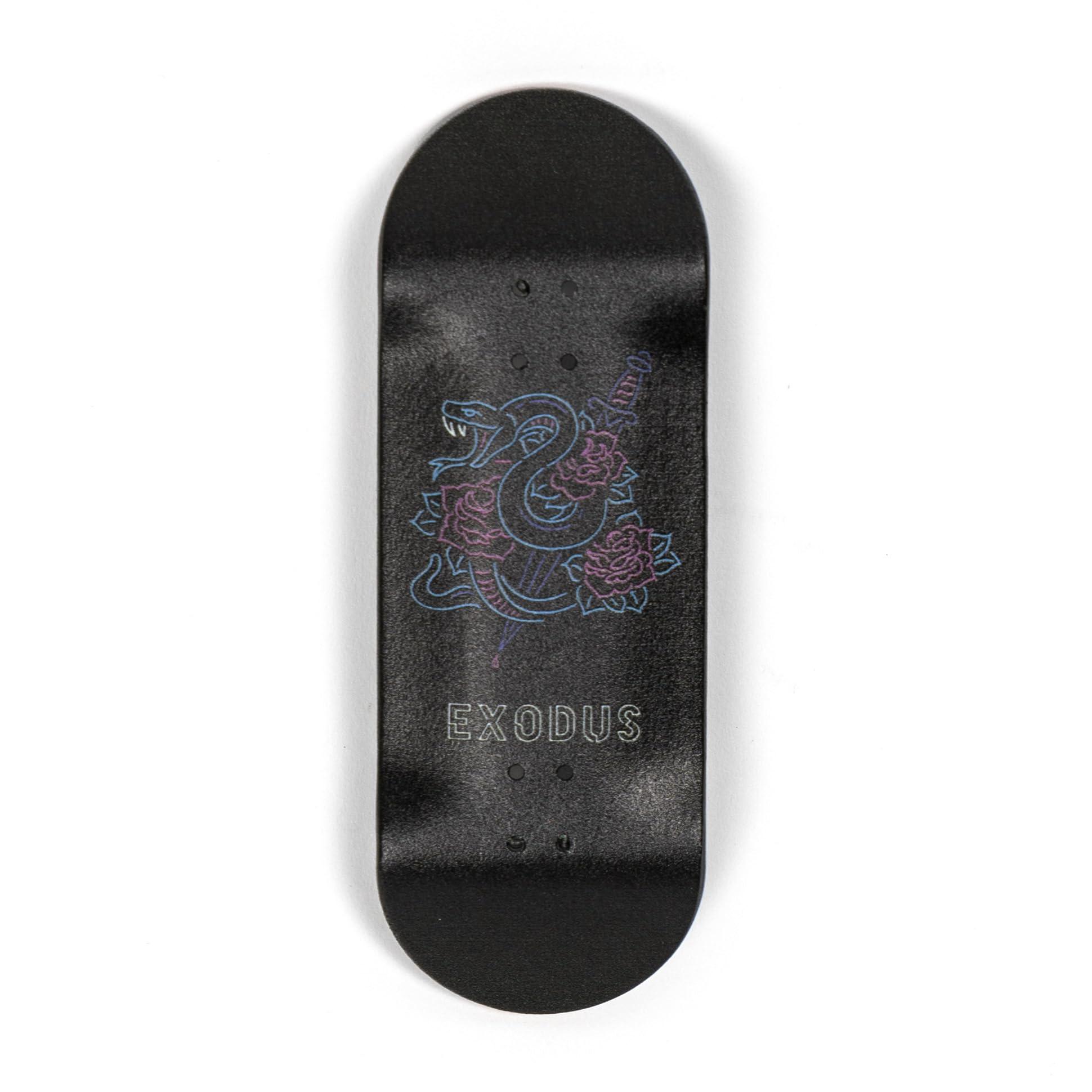 EXODUS EXODUS Deep Concave Fingerboard Deck (Neon Snake, 35mm)