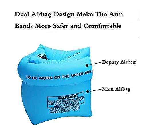 Jiareet Inflatable Arm Floaties for Kids 6-12yrs, Swimmies for Toddlers Age 1-3-5-7, Water Wings for Kids Toddler Adults 30-50-90-150 lbs, PVC Arm Floaties for Pool Swim Ring Float Sleeves