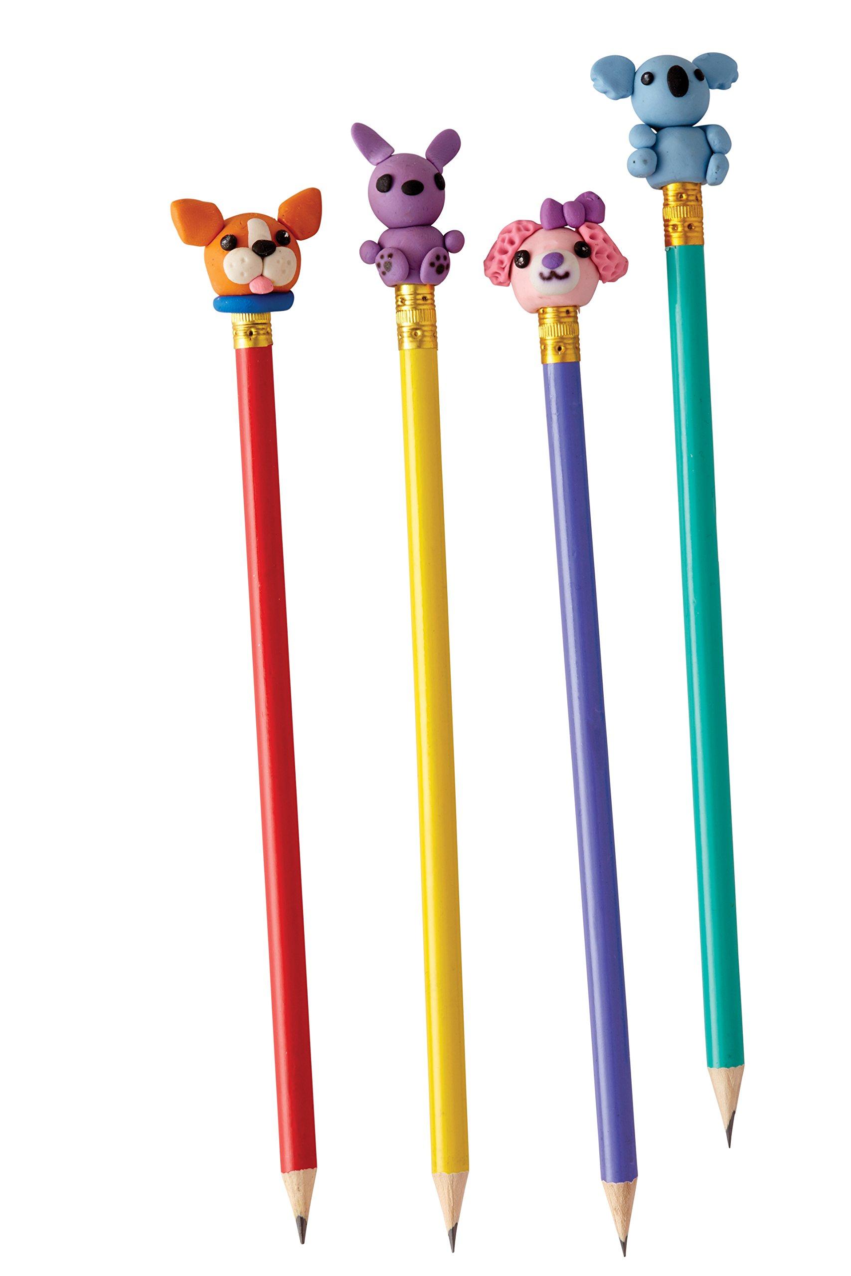 Klutz KLUTZ Make Your Own Mini Erasers Toy includes (8)colors of eraser clay^pencil^clay shaping tool^(2)sheets of papercraft displays