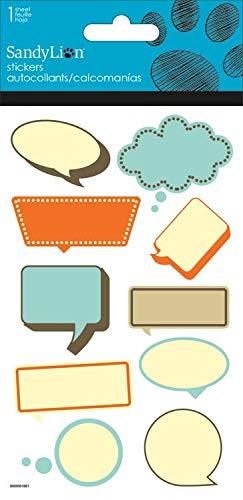 Speech Bubble Stickers Speech Bubble Stickers Party Favors Pack - 6 Thought Bubble Sticker Packs for Kids Toddlers (Comic Book Bubble Party Supplies, Decorations)