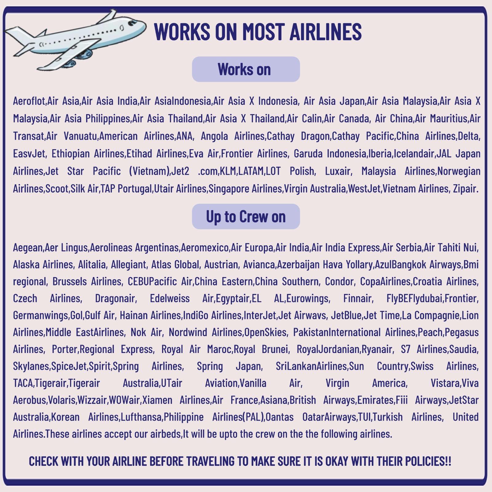 MiiDD MiiDD Inflatable Toddler Travel Bed,Airplane Bed for Toddler,Airplane Kids Bed,Kids Travel Bed,Portable Toddler Bed Travel Crib Baby Seat Extender for Kids with Handpump Travel Bag Safety Belt(Grey)