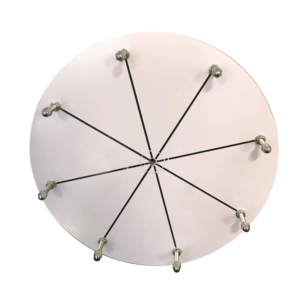 WoodWell WoodWell 12 Inch Tabletop Spinning Prize Wheel w/Wood Stand | Dry Erase | 8 Customizable Slots | Casino Games | Family Night | Classrooms | with Markers and Eraser