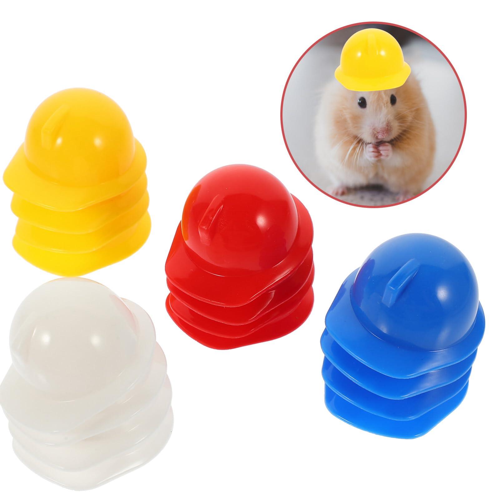 Gadpiparty Gadpiparty Party Decorations 40pcs Miniature Safety Hats - Small Animal Hard Hats, Mini Doll Costume Helmets, Tiny Construction Cake Toppers