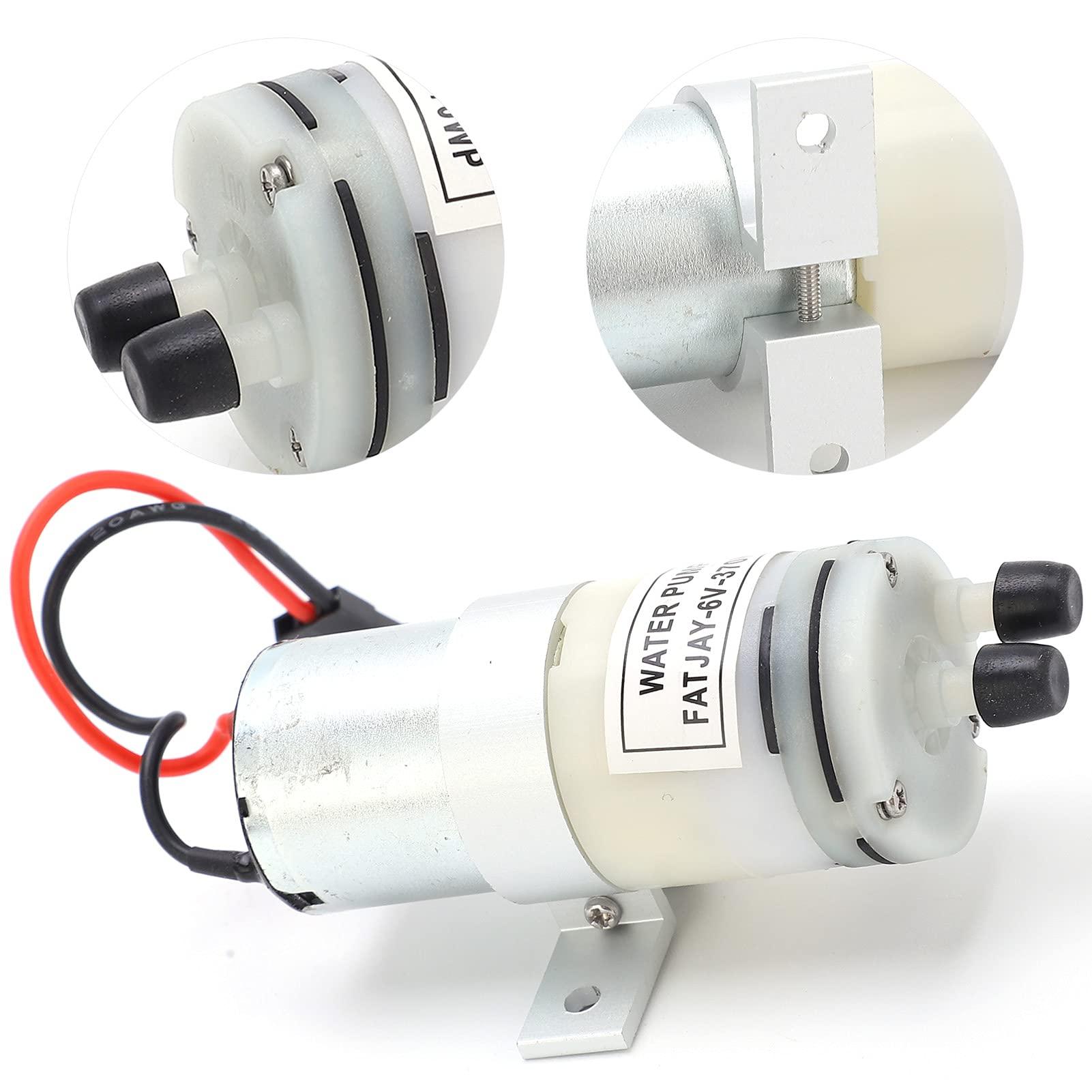 Pilipane RC Water Pump,36V 370 Water Cooling Pump,Portable Mini Water Transfer Utility Pump with Metal Connectors JR Plug with Switch for RC Boats Motor ESC