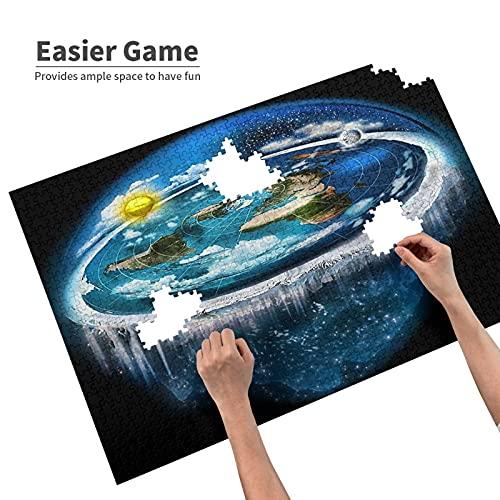 Shenghengyu Puzzles Flat Earth with Dome Art DIY Puzzle Toys for Adults and Children, Unique Artistic Jigsaw Puzzles,Challenging Family Puzzles 1000pcs