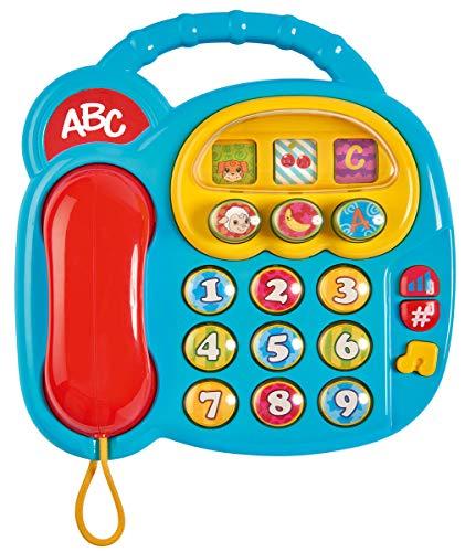 Simba Simba 104010016 20 cm ABC Telephone/with Different Sounds/Rotating Picture Display, Multi-Coloured