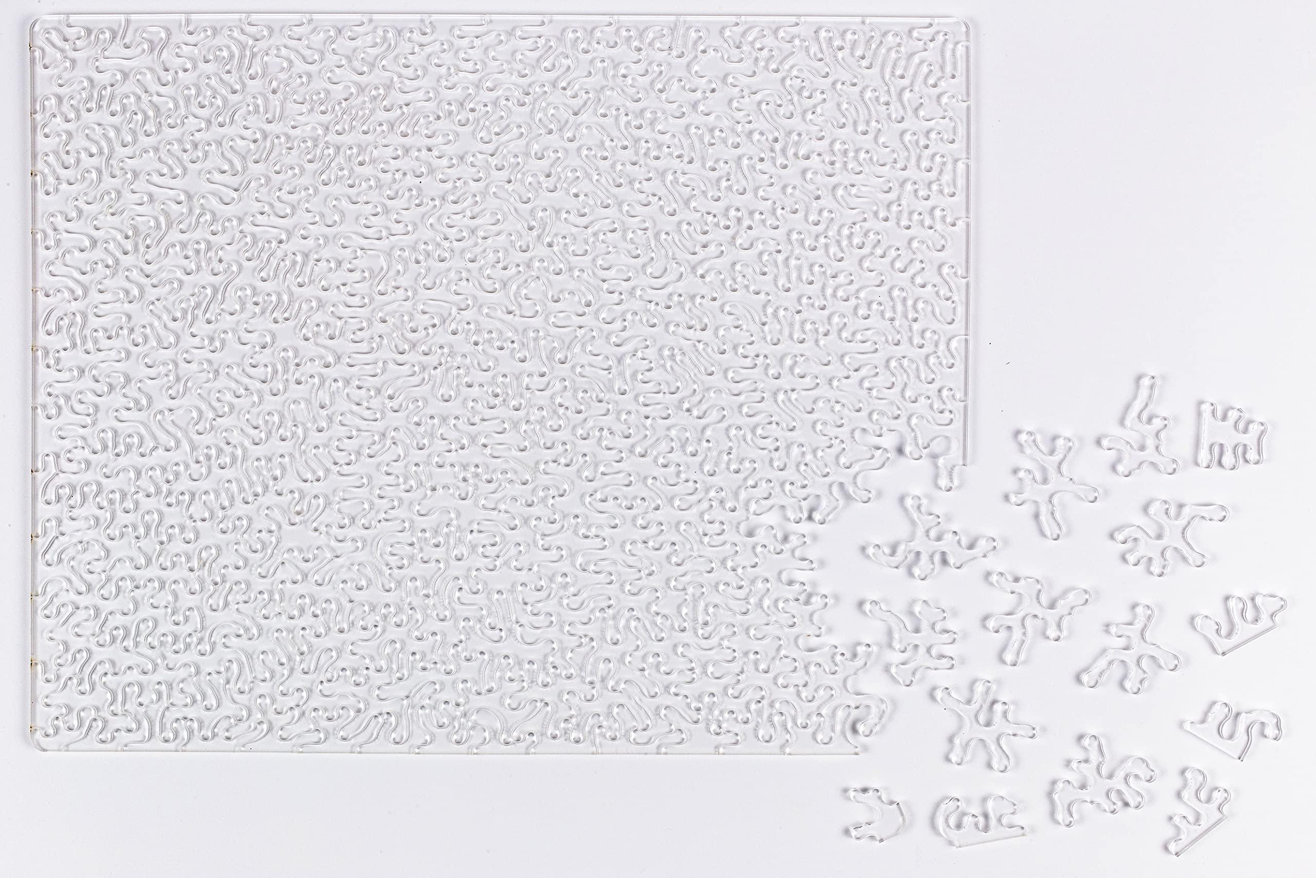 GEMTURT PUZZLE Impossible Fresh Air - Unique Jigsaw Puzzle - Blue Transparent Acrylic 240 Pieces Non-Repeat Shape - Difficult Puzzle for Adults - Clear Hard Interest Puzzle by GEMTURT (Fresh Air 240 Pieces)