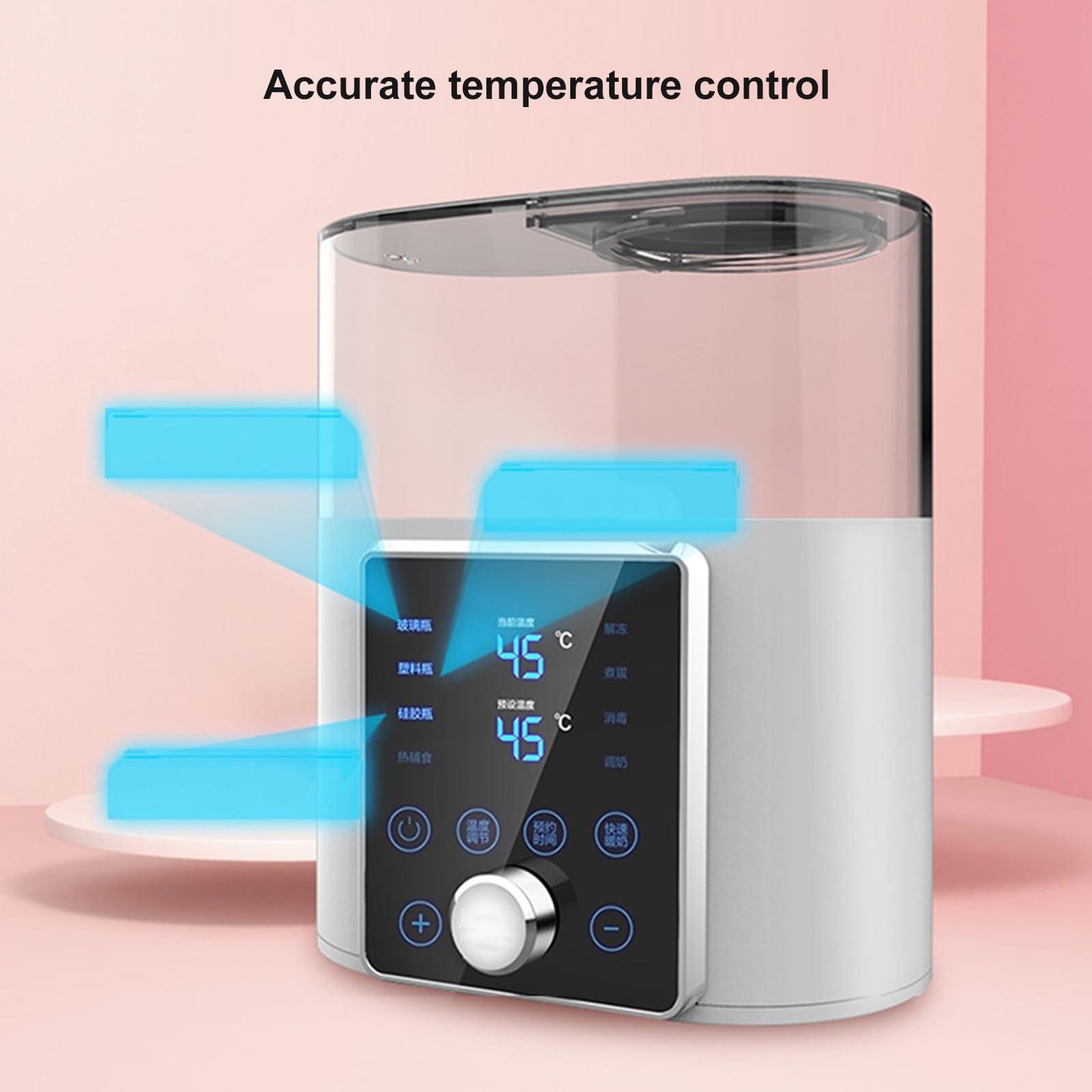 Marhynchus Baby Bottle Warmer, 2 Bottles Fast Heating, Bottle Cleansing, Multifunction Portable Bottle Warmer