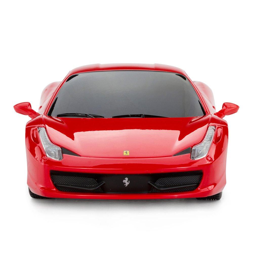 RASTAR RASTAR Ferrari Remote Control Car, 1/24 Scale Ferrari 458 Italia Model Car, Red Ferrari Toy Car