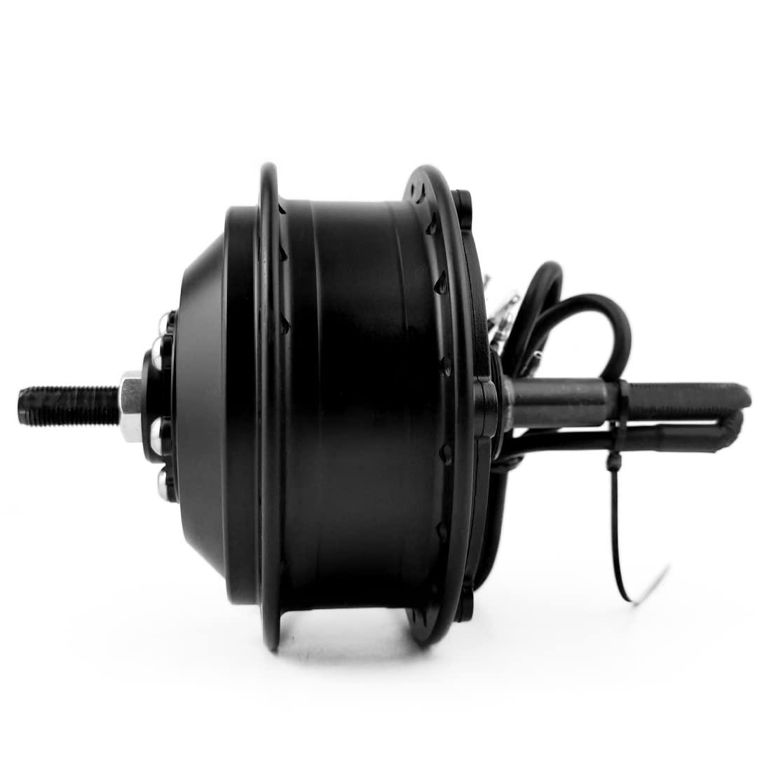 L-faster 24V/36V 250W Electric Bike Brushless Motor Kit Electric Bicycle Conversion Kit Youe Rear Hub Motor Fit Disc Brake and Speed Gear (48V)