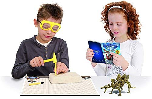 Geoworld Unbekannt Geoworld 625310 – Dr. Steve Hunters: Dinosaur Excavation Kit Stegosaurus Skeleton – Age 6 +, Size: 28 cm