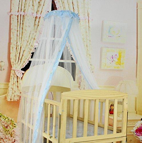 Ykybhx Baby Crib Mosquito Net for Baby Crib Protect Your Baby from Mosquitoes Breathable Baby Canopy Bed Netting Toddler Bed Crib Dome Canopy Curtain Netting Mesh Bed Cover for Nursery Canopy Bed 1.7x4.2m F