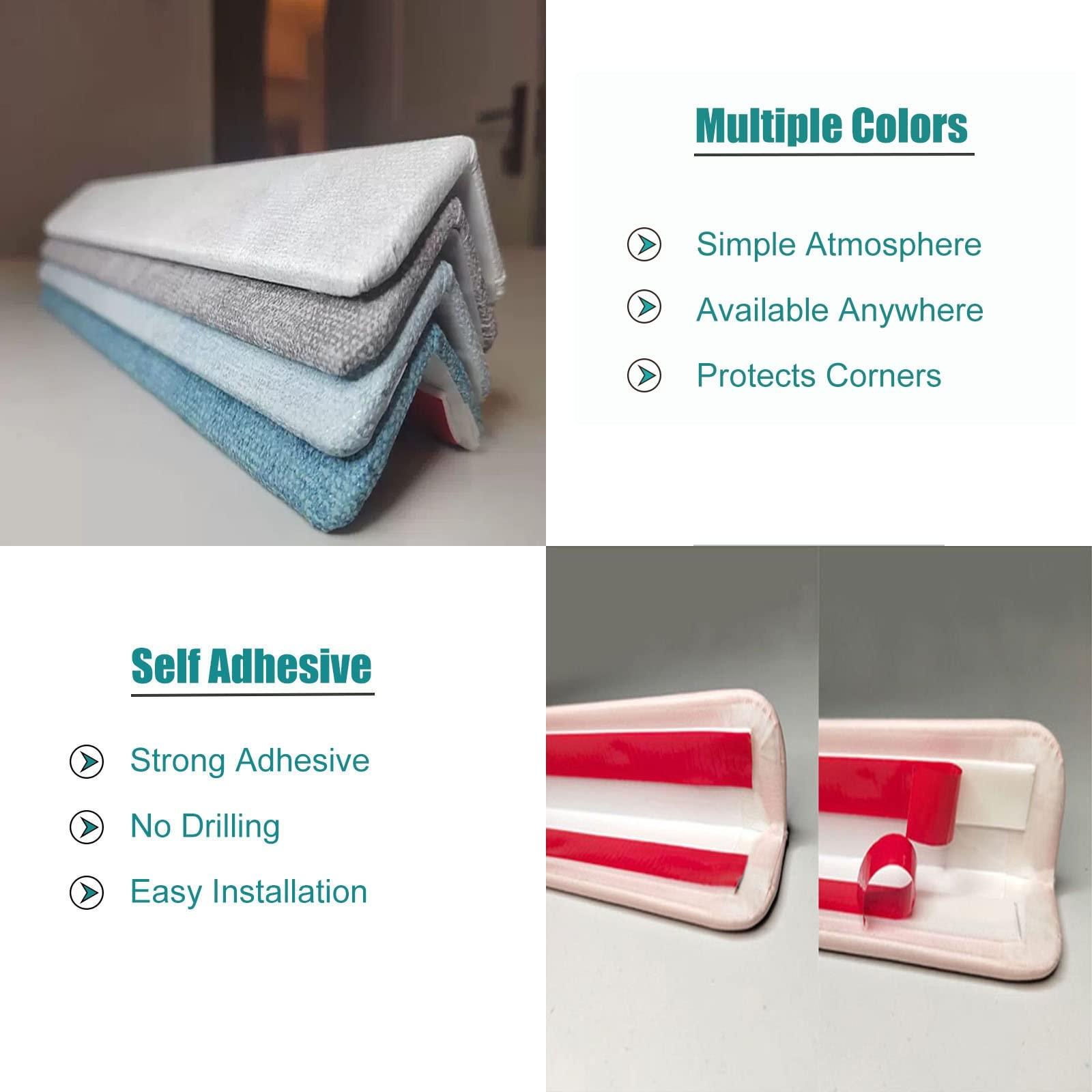 SRNSAEB 5cm/ 2in Width Wall Corner Guard Edge Protector, Self Stick Flexible Wall Corner Edge and Bumpers Guards for Kids Safety Home Decor Wall Protection (Color : Light Coffee, Size : 100cm/39.4in)