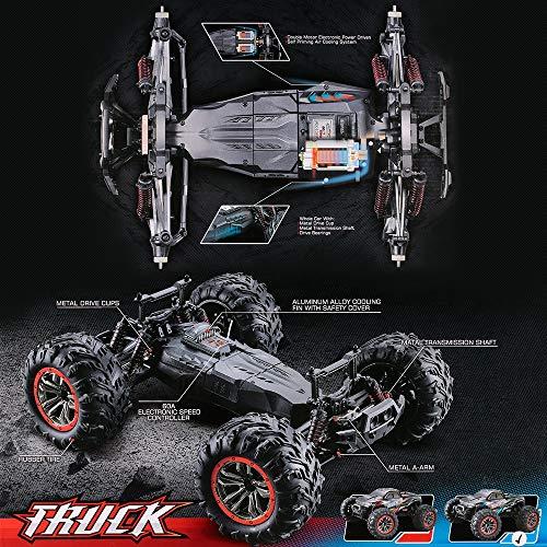 FMT FMT 1:10 Scale High Speed 46km/h 4WD 2.4Ghz Remote Control Truck 9125, Radio Controlled Off-Road RC Car Monster Truck R/C RTR (Assorted Colors)