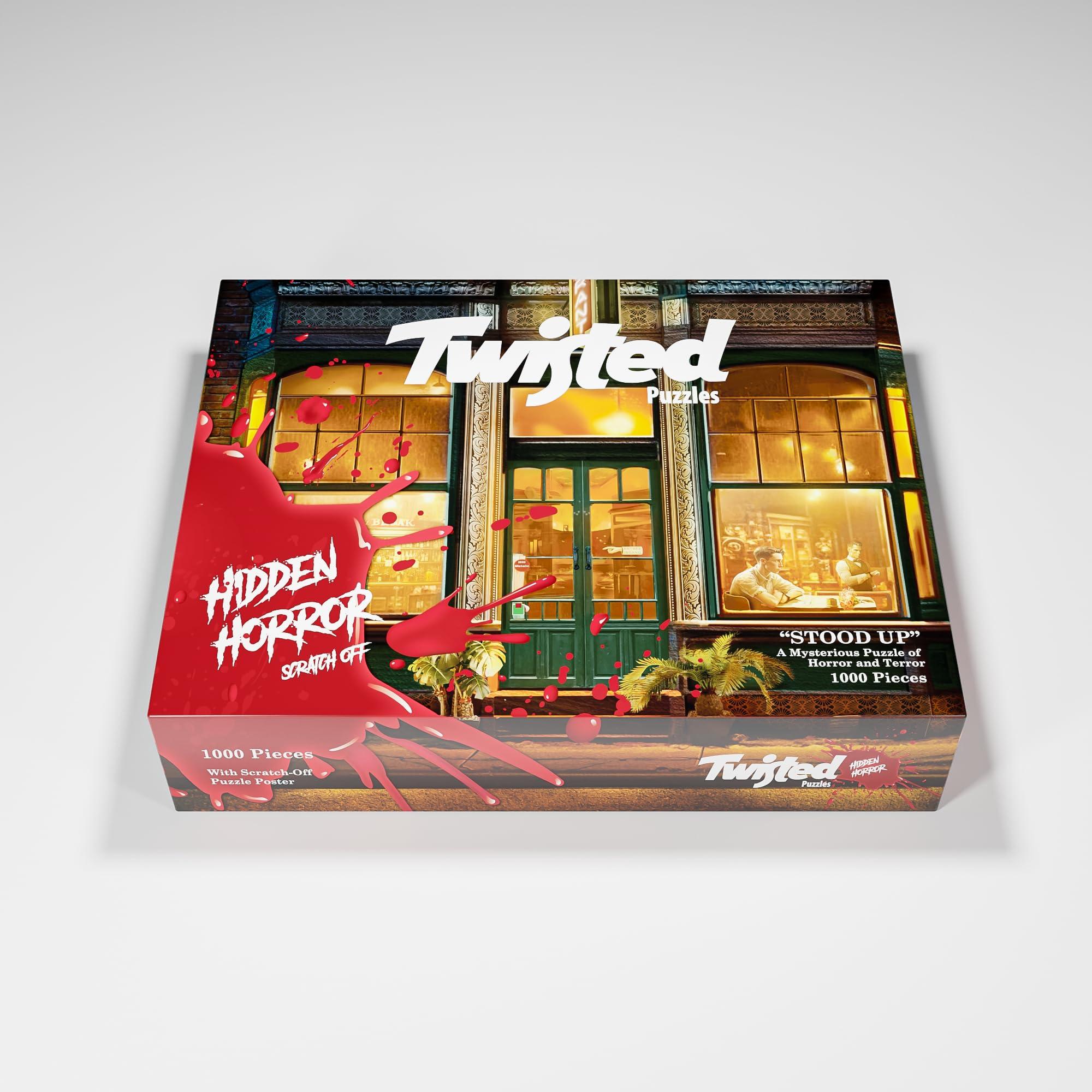 Twisted Puzzles Twisted Puzzles - Hidden Horror Series: Stood Up, 1000 Piece Adult Jigsaw Puzzle, Halloween Puzzle, A Scare for Those Who Dare