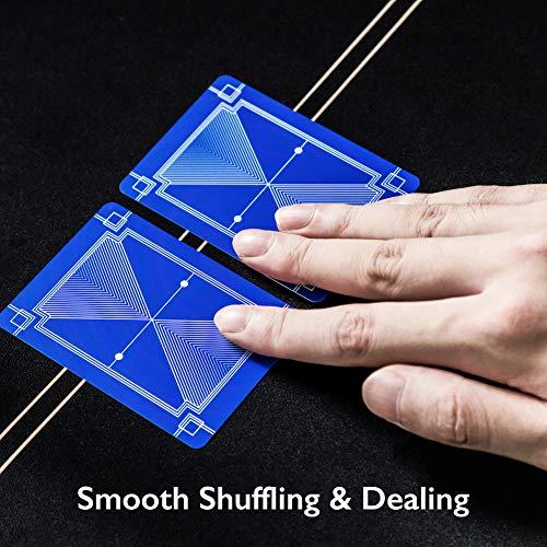 SLOWPLAY SLOWPLAY 100% Plastic Playing Cards, 2-Deck Poker Card Set, Jumbo Index, Poker Size, Superior Flexibility and Durability, Waterproof & Washable, Professional Playing Cards for Texas Hold’em Poker
