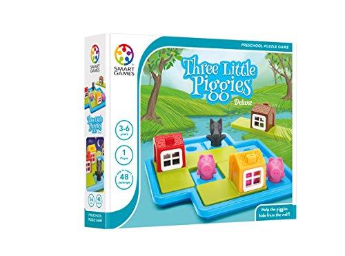 SmartGames SmartGames Three Little Piggies - Deluxe Cognitive Skill-Building Puzzle Game featuring 48 Playful Challenges for Ages 3+