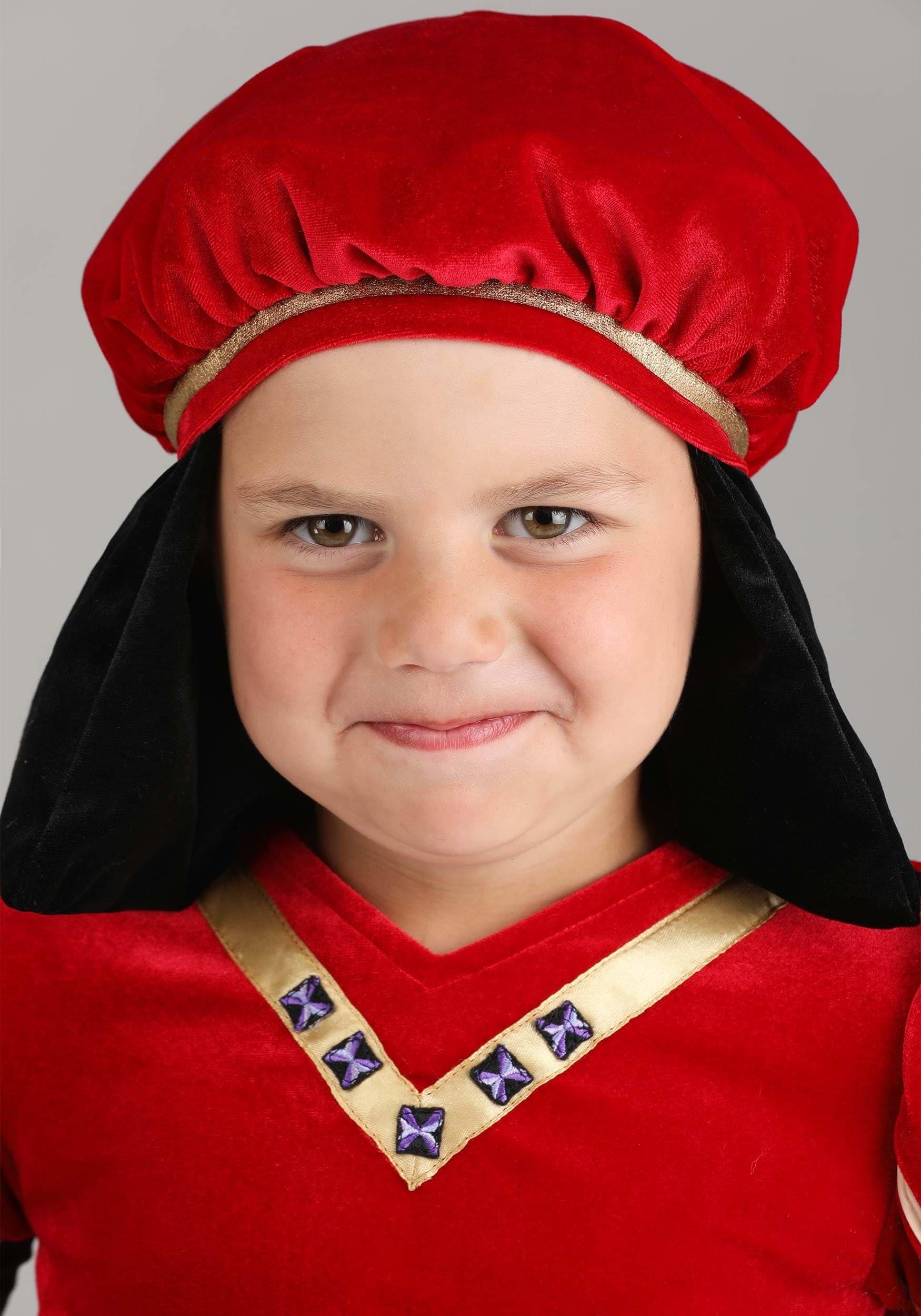 Fun Costumes Toddler Lord Farquaad Costume | Officially Licensed Shrek Outfit with Tunic, Cape, Hat, Gloves, and Shoe Covers Red