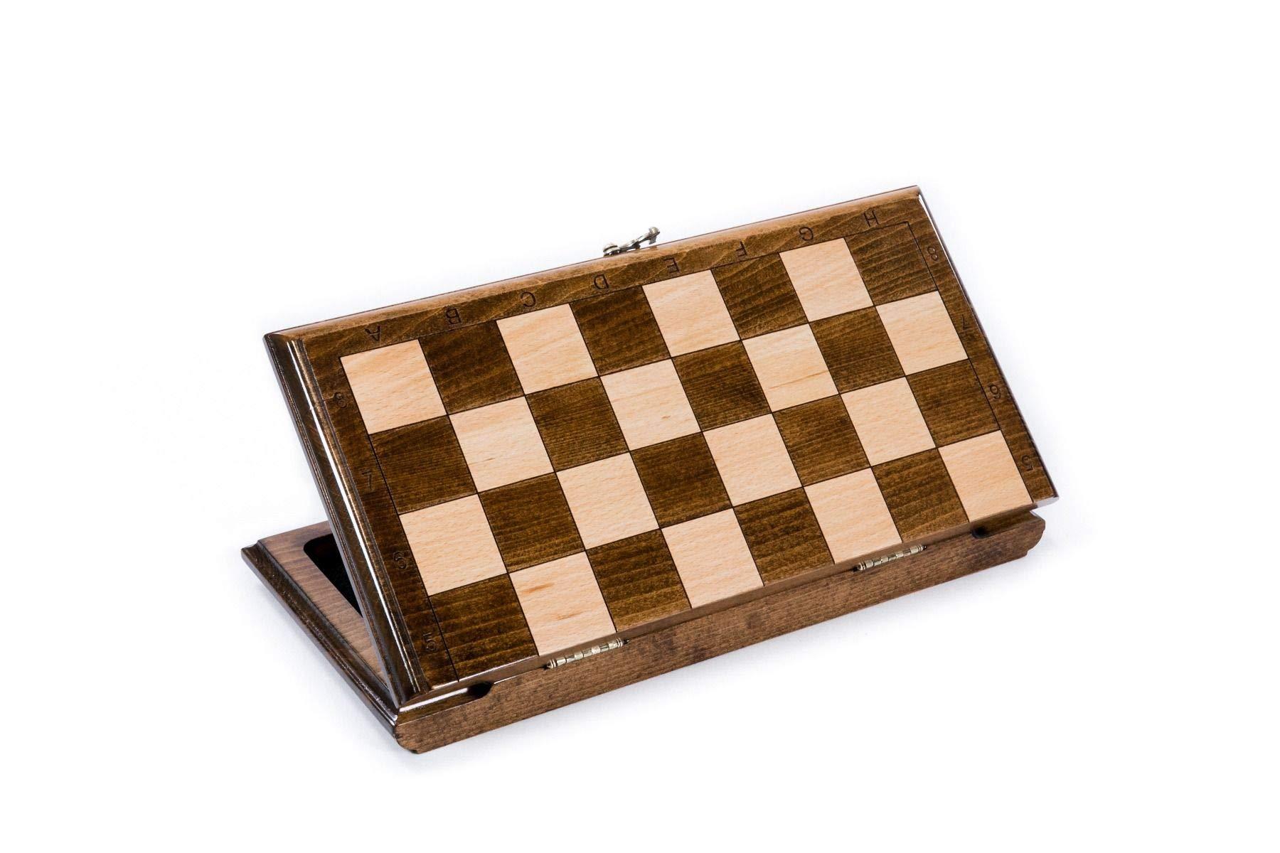 Generic Chess set WOODEN BOARD GAME checkers chess carving Ornament hand made gift wood table game
