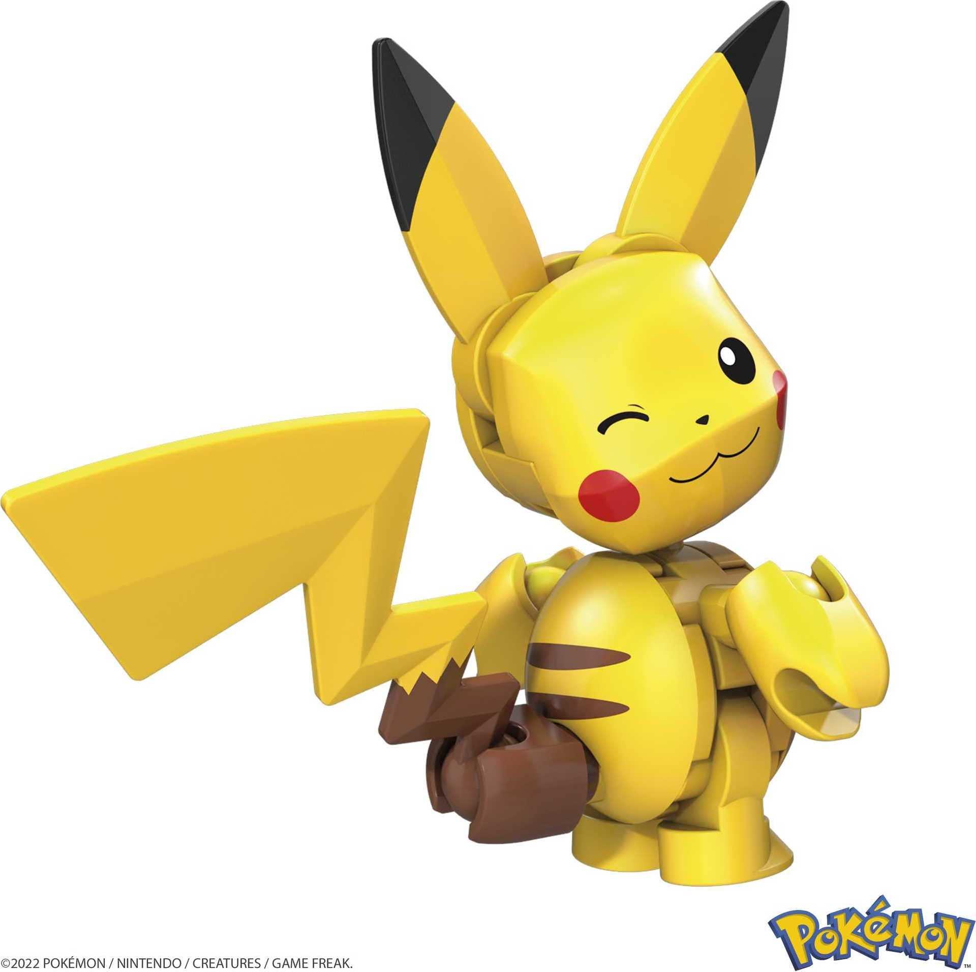 Mega Mega Construx Pokemon Pikachu Construction Set, Building Toys for Kids (GVK60)