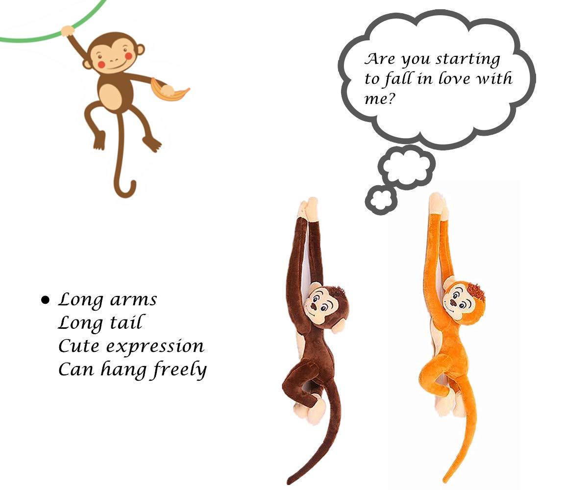 zhidiloveyou zhidiloveyou Hanging Stuffed Animals of Monkey for Kids and Adults (27inches)