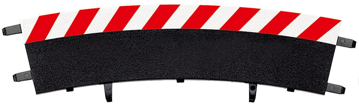 Carrera Carrera 20020566 Outside Shoulder high banked Curve 3/30 (6), end Piece (2) Slot Car Track Accessory