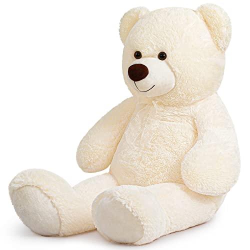 White teddy bear clearance big