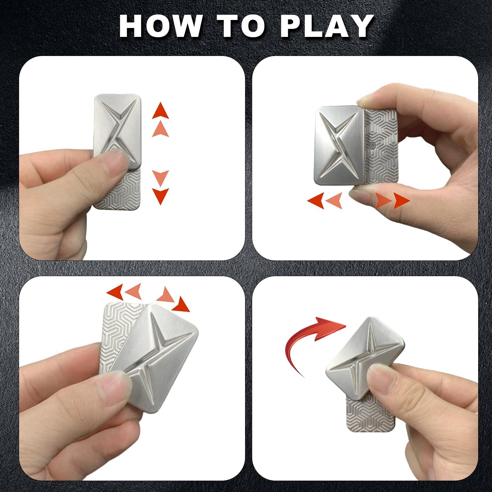 HIDEDC Breakthrough Fidget Slider & Owl Fidget Slider Bundle, EDC Fidget Toys Adults Sensory Toys Home Office Executive Desk Toys Gift for ADHD/ADD/Autism