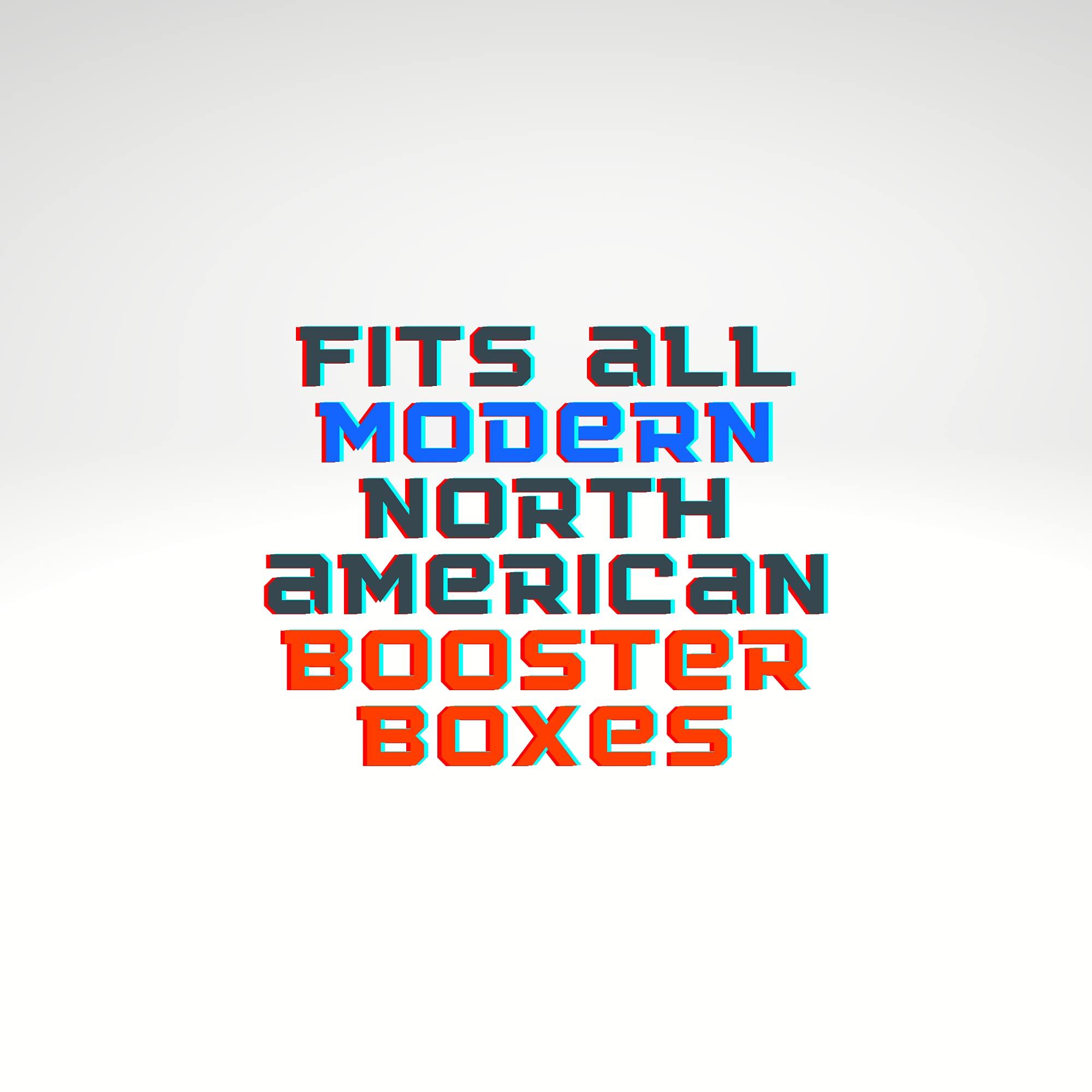 Fidelis Pokemon Booster Box Protective Case (5 Pack) - Clear Plastic Display Box for Booster Box, Convenient, Stackable Storage Solution for Collectors Gifts Pokemon Cards Protector