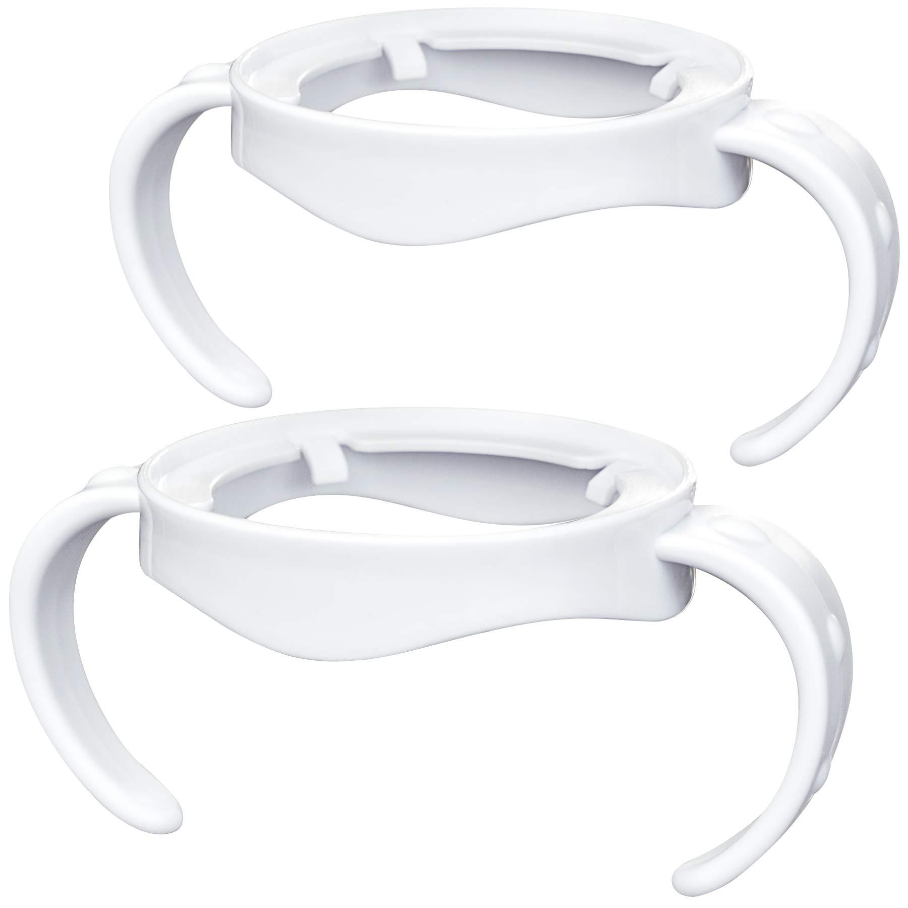 CHUBBIEE Baby Bottle Handles for Philips Avent Natural Baby Bottles, Compatible Avent Bottle Holder for Baby, 2 Count