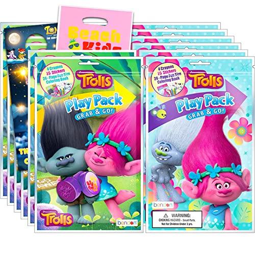Bendon Bundle of 12 Trolls Grab & Go Play Packs