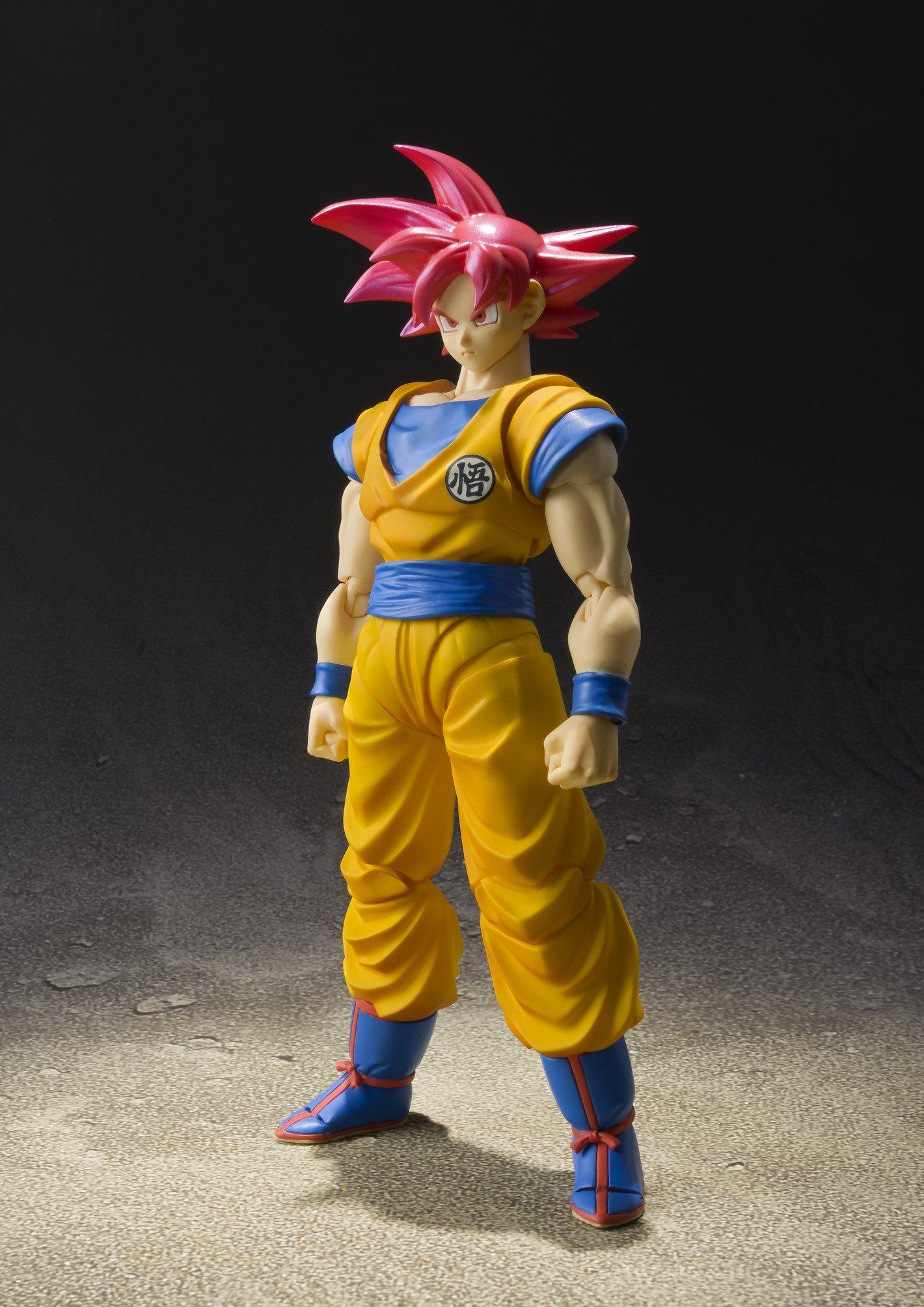TAMASHII NATIONS Bandai Tamashii Nations S.H. Figuarts Super Saiyan God Son Goku "Dragon Ball Super" Action Figure