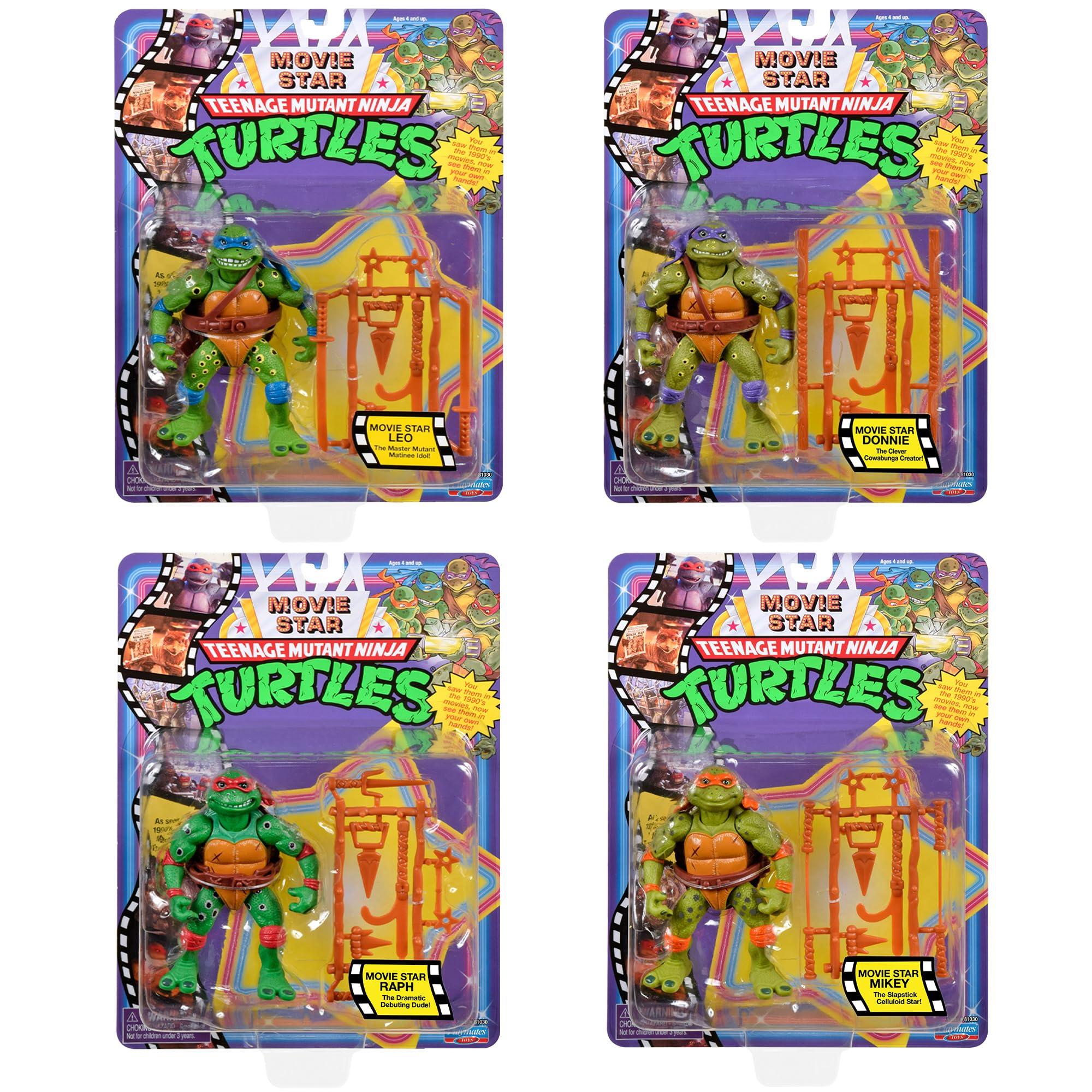Teenage Mutant Ninja Turtles Micro Mutant Teenage Mutant Ninja Turtles Micro Mutant TMNT Classic Movie Star Soft Bundle