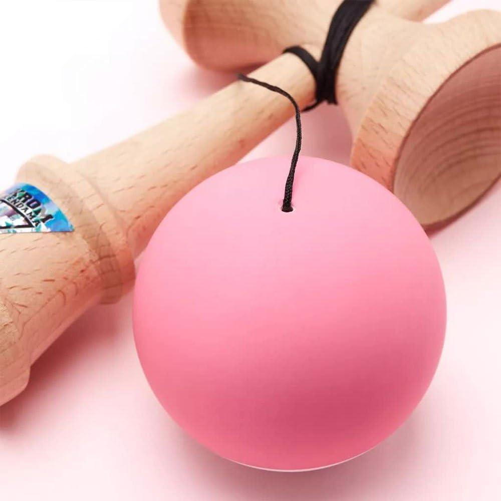 KROM KROM - Kendama Toy POP Pink - High Wood Quality - Extra Strong - for Beginner and Pro - Gift Pack : Extra String + Stickers